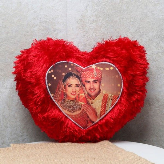 Heart-Shaped Photo Pillow