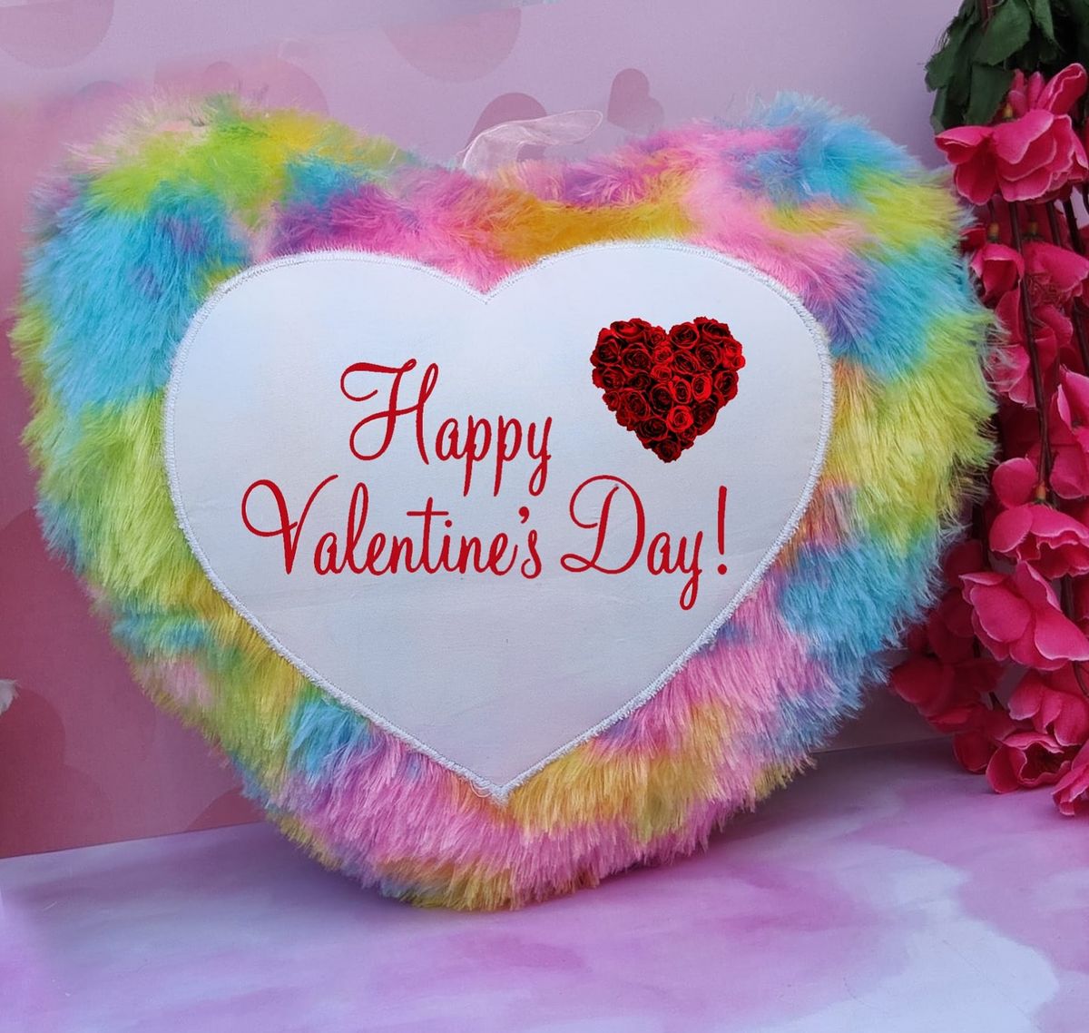 Heart-Shaped Photo Pillow